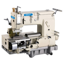 QS-1412PQ 12 needle 17 needle flat bed multi-needle smocking with bobbin elastic thread industrial sewing Machine